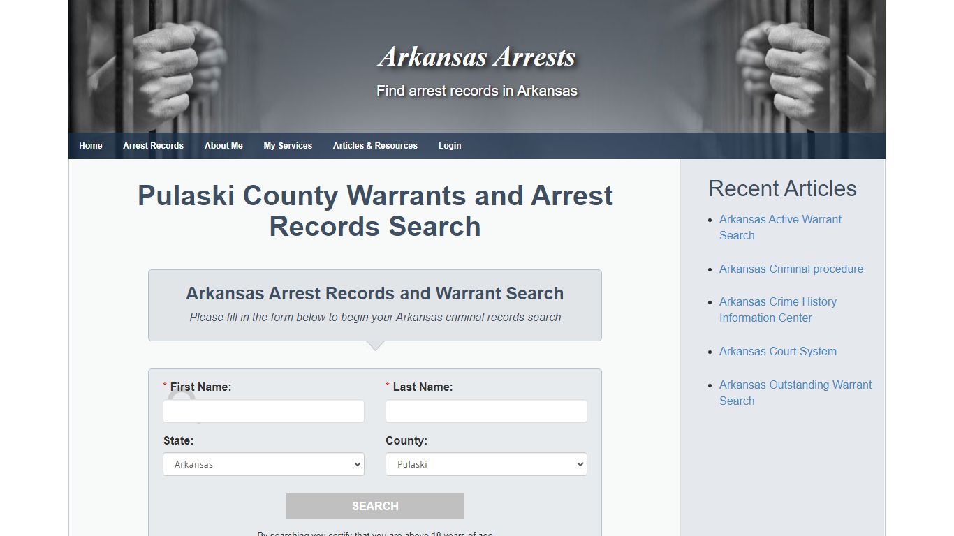 Pulaski County Warrants and Arrest Records Search