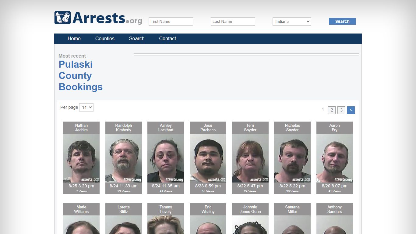 Pulaski County Arrests and Inmate Search